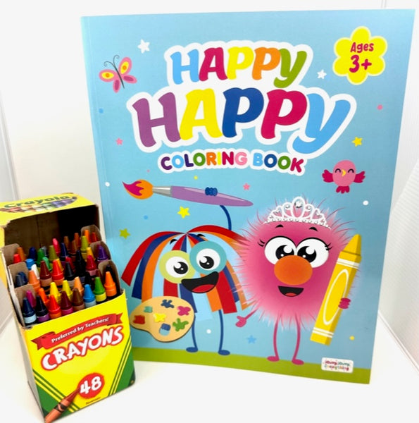 Happy Happy Coloring Book