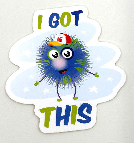 Sticker- I Got This-Green and Blue