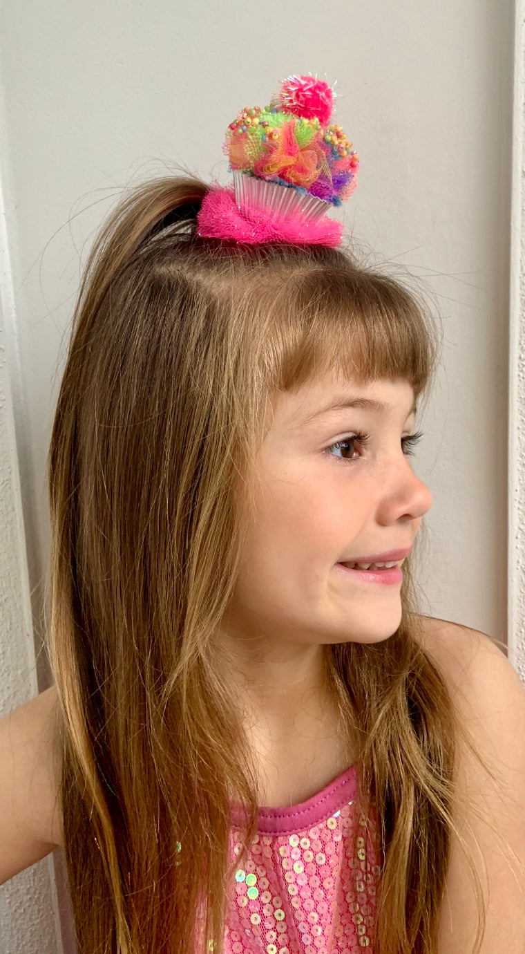 Happy Cupcake Hair Clip