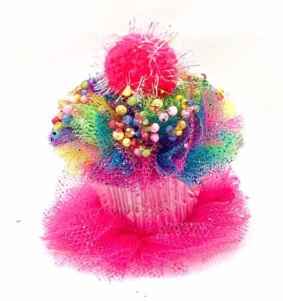 Happy Cupcake Hair Clip