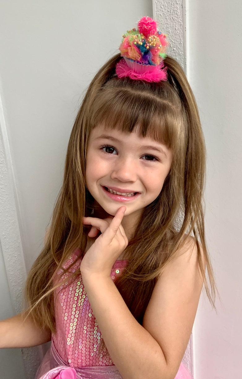 Happy Cupcake Hair Clip