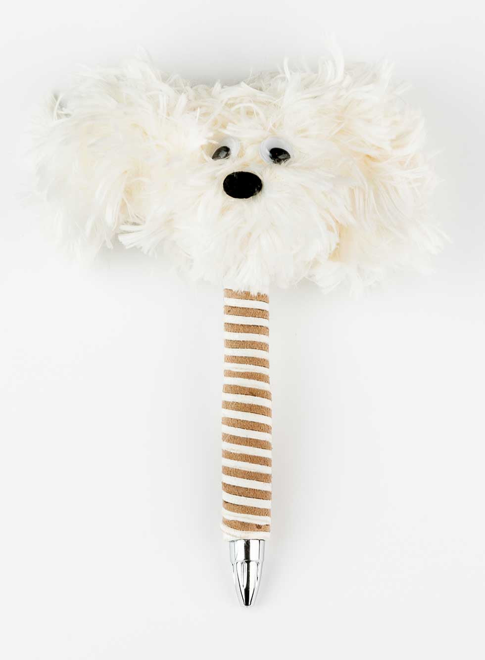 White HappyHappy Everything Handmade Fluffy Specialty Puppy Pen