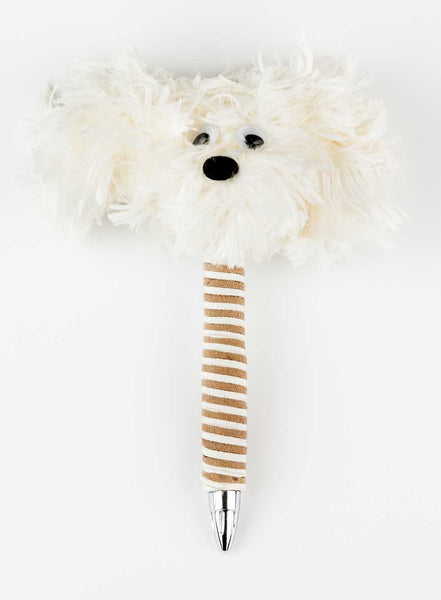 White HappyHappy Everything Handmade Fluffy Specialty Puppy Pen